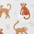 thumbnail image 4 of FREEAMG Cute Monkeys Shower Curtain with Hooks, Waterproof Washable Fabric Shower Curtain for Bathroom Bathtub Decor, 60"x 72", 4 of 6