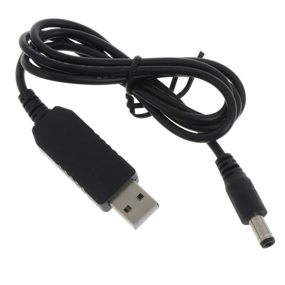 Huhudde 1M USB to DC 9V Power Cable for Router Speaker for DC5.5x2.1mm Charging Adapter