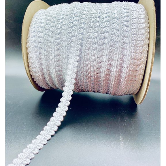 Trimplace White 5/8" Chinese Braid - 12 Yards