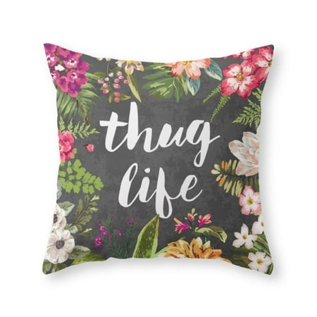 Society6 Pillow Review. Society6 Thug Life Throw Pillow Indoor Cover 16