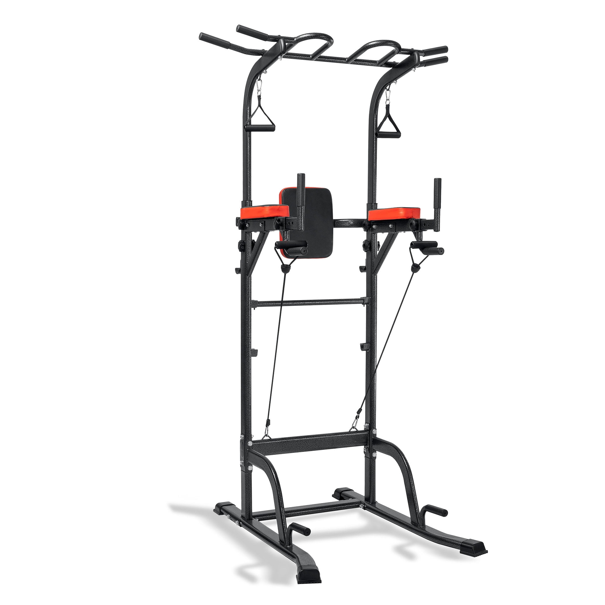 VEVOR Chin Workout Body Tower Push Up Bar Stand 280lbs Adjustable Height Portable Fitness Equipment Home Gym Walmart
