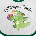 thumbnail image 4 of Inktastic Lil' Dungeon Crawler Cute Dragon Boys or Girls Baby Bib, 4 of 4