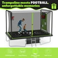 thumbnail image 3 of 8X12FT Rectangular Trampoline with Enclosure Net, SEGMART Big Outdoor Rectangle Trampoline with Basketball Hoop, Large Square Trampoline 1322LBS Weight Capacity with Storage Bag for Kids, Adults, 3 of 9