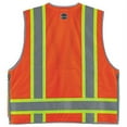 thumbnail image 3 of Ergodyne GloWearÂ® 8254HDZ Type R Class 2 Heavy-Duty Surveyors Vest, Orange, L/XL, 3 of 6