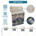 thumbnail image 6 of Table Runner - 90 Inch Long, Hello Spring Kitchen Dining Table Runner Dresser Scarves, Pastoral Purple Bottle Floral Rustic Burlap Farmhouse Decor for Coffee Tables Wedding Party Banquet, 6 of 8