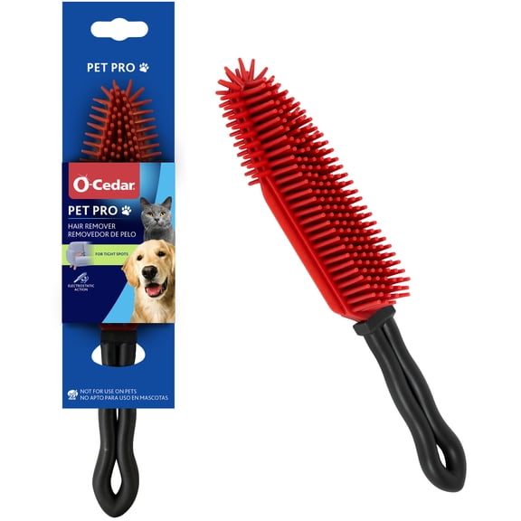 O-Cedar Pet Pro Reusable Pet Hair Remover Brush for Furniture, Carpets, Pet Beds & Car Interiors
