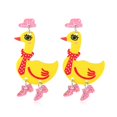 thumbnail image 1 of 4 Pcs Boucles d'Oreilles en Acrylique Canard Exploration Créative pour Femmes_cadeau de g, 1 of 3