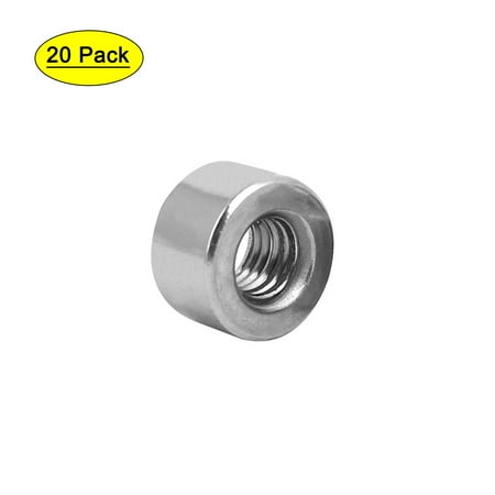 

M5x10mmx6mm Rod Bar Stud Round Coupling Connector Nuts 20pcs