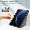 thumbnail image 5 of Fintie Slim Case for Samsung Galaxy Tab S10 Lite/ S10 FE/ S9 FE 5G 10.9 Inch/Tab S9 11 Inch with Built-in S Pen Holder, Soft TPU Smart Stand Back Cover Auto Wake/Sleep Feature, Composition Book Black, 5 of 11