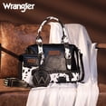thumbnail image 2 of Juego de bolsos médicos Wrangler para mujer con asa en la parte superior, bandolera tipo vagabundo, bandolera, bolso bandolera con piel granulada de caballo loco para mujer WG48S-S51101CBK, 2 of 6