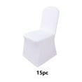 thumbnail image 2 of Blukids 15 Pcs Waterproof Stretch Spandex Folding Chair Covers, Dining Room Chair Slipcovers Protector for Wedding, Banquet, Party, Holidays, Celebration and Decoration,White(15 Pc), 2 of 7