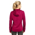 thumbnail image 2 of Sport-Tek L248 Ladies Tech Fleece Full-Zip Hooded Jacket, Pink Raspberry, M, 2 of 2