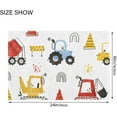 thumbnail image 3 of Cute Truck Excavator Bathroom Rug Set 2PCS Ultra Soft Bath Rugs, Non Slip Absorbent Shaggy Bath Mat Set with U-Shaped Toilet Mat (17.3"x13.4"& 23.6"x15.7"), 3 of 6