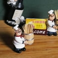 thumbnail image 4 of facefd Cartoon Chef Statue Sculpture Cook Restaurant Coffee Art Chef, 4 of 7