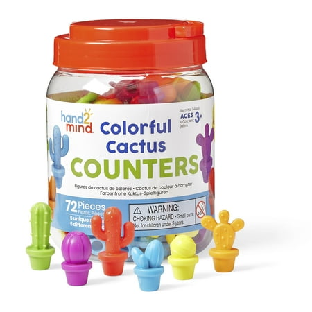 UPC: 0848850117253 | hand2mind Colorful Cactus Counters Counters for Kids Math Counting and Sorting Toys