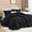 Black, variant on Fluffy Sherpa King Comforter Set, Super Soft Beige Fleece Warm Bedding for Winter, Luxury Jacquard Boho Thick Plush Bed Set 3 Pieces Including Comforter and Pillowcases