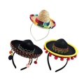 thumbnail image 2 of Sombrero de Paja para Mascotas, Sombrero para el Sol para Gatos, Mini Sombrero de Paja Mexicano en Paja Trenzada con Ajuste de Cuerda de algodón para Cachorros, Gatos, Gatitos y Gatos Informales, 2 of 5