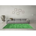 thumbnail image 3 of Ahgly Company Indoor Rectangle Abstract Emerald Green Modern Area Rugs, 5' x 7', 3 of 4
