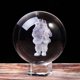 thumbnail image 3 of Adornos Bola de cristal de Navidad Bola de grabado de Papá Noel Decoración de mesa de Navidad Bola de cristal Adornos navideños transparentes, 3 of 5