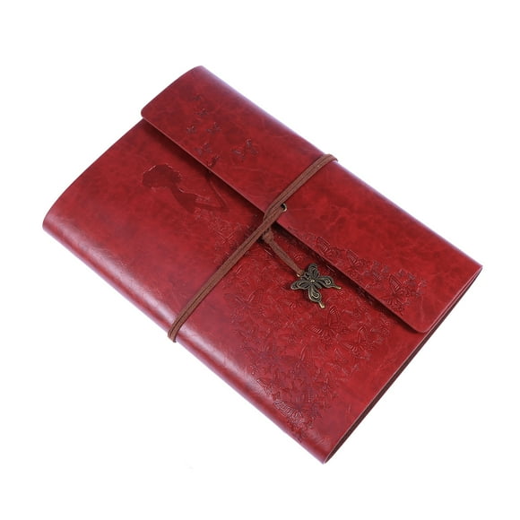 vintage photo album Vintage Leather Photo Album Baby Memory Book Picture Album Birthday Anniversary Wedding Christmas Graduation Gift (Red Princess)