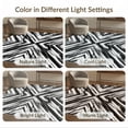 thumbnail image 7 of ODIKA 2'x3' Washable Doormat Non-Slip, Low Pile Motif Interlocking Diagonal Brushstroke Minimalist Abstract Splatter Refined for Entryway, Kitchen, Laundry Room, 7 of 7