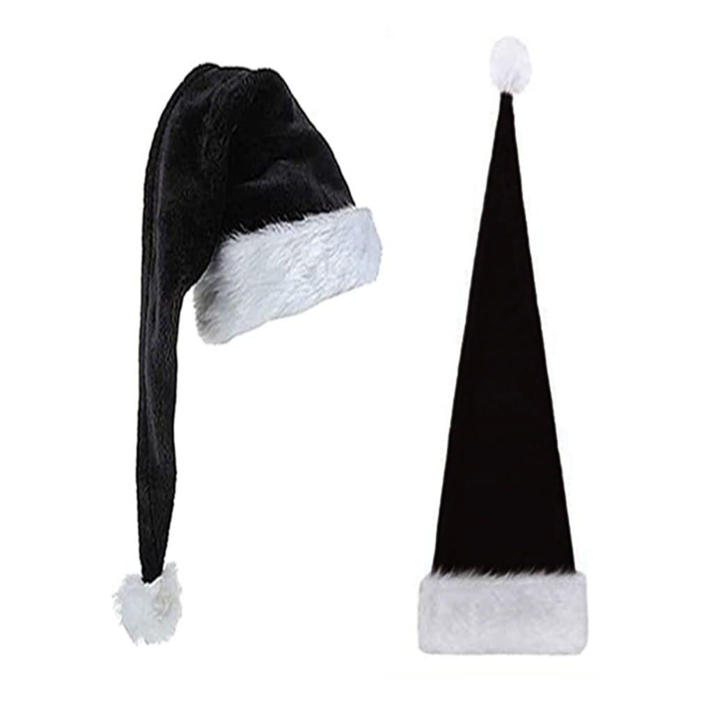 Black and 2024 white christmas hat