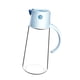 thumbnail image 3 of Botella de aceite de cocina a prueba de fugas de vidrio transparente para aceite, vinagre y especias. Azul, 3 of 6