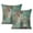Modern Geometry Abstract-93, variant on Grunge Stripe Farmhouse Pillow Covers - Daring and Bold Retro Circle Cushion Design in Blue, Grey & Black