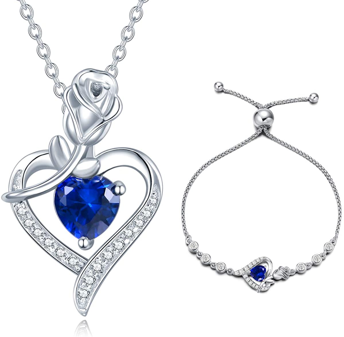 September Birthstone Necklace Bracelet 