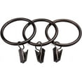 thumbnail image 3 of Set of 14 Curtain Rings with Clips, 1.75 Inch Inner Diameter, Fits Up to 1 1/2 Inch Rod, Oil Rubbed Bronze, 3 of 5