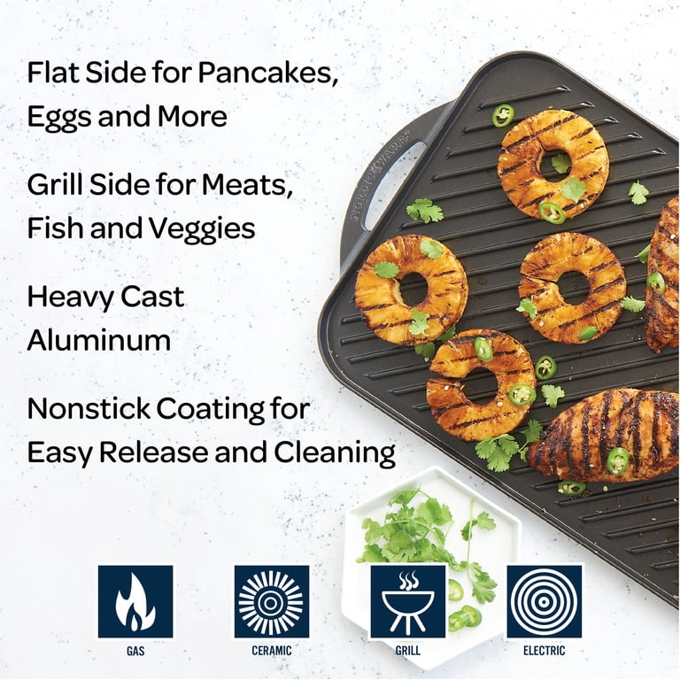 Nordic Ware 16.8" x 11.6" Reversible Grill Griddle photo 2