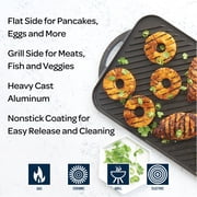 Nordic Ware Deluxe 16.8 x 11.6 Nonstick Cast Aluminum Reversible Grill Griddle