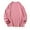 Hot Pink, variant on IROINNID Crew Neck Pullover Sweatshirts Home Graphic Print Long Sleeve Daily Fit Solid Color Sweatshirts Tops,Hot Pink