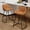 24‘’ Brown, variant on Andeworld 24'' Bar Stools Set of 2, Modern Counter Height Bar Stools with Footrest, Faux Leather Barstools, Brown