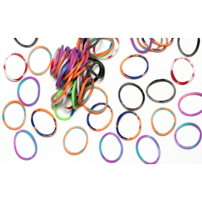 600Pcs Colorful Rubber Bands Refill + 480Pcs S Clip+ 1 Hook for