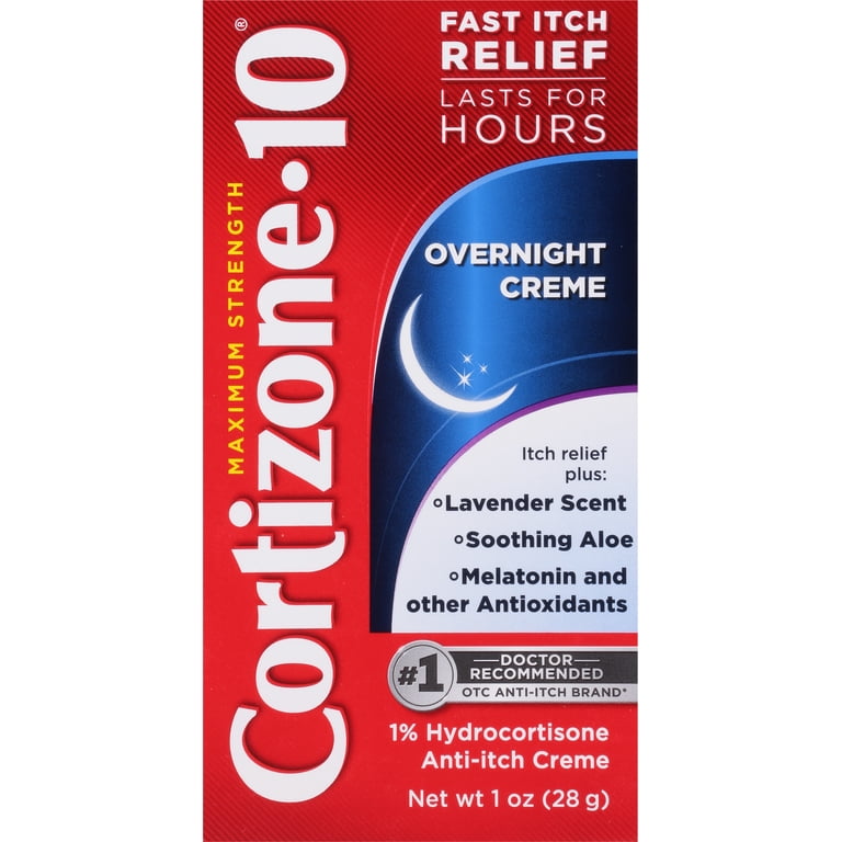 Cortizone 10 Maximum Strength Overnight Anti-Itch Cream, 1 oz. HSA