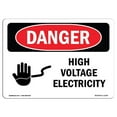 thumbnail image 1 of SignMission OS-DS-A-1218-L-1330 12 x 18 Po Signe de Danger OSHA - Électricité Haute Tension, 1 of 1
