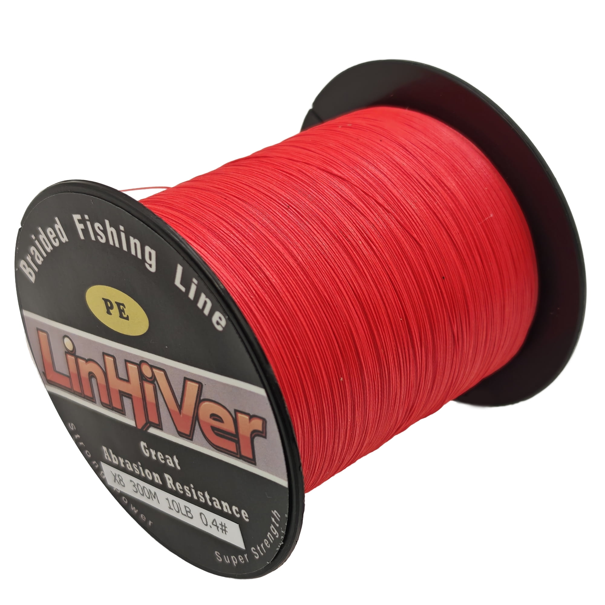 LinHiver Color-Lock 8 Strand Braided Fishing Line - Fade-Resistant, High Abrasion Resistance, Zero Stretch, Super Thin Diameter, 10lb-100lb, 300/500Yds, Perfect for Saltwater & Freshwater