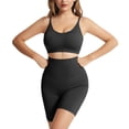 thumbnail image 2 of Ramiter Two Piece Outfits Women Workout Sets for Women 2 Piece Seamless Yoga Outfit Tracksuit High Waisted Yoga Leggings and Crop Top Gym Clothes Set,Black, 2 of 3