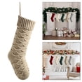 thumbnail image 2 of Christmas Stockings Christmas Socks for Gift Wrapping Holiday Party Supplies Linen, 2 of 7