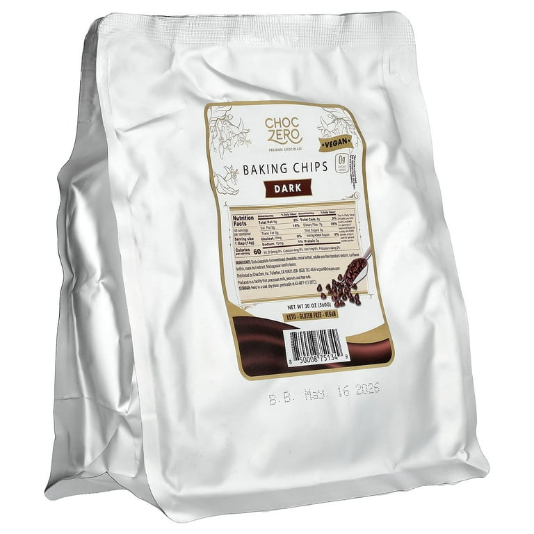 ChocZero - Baking Chips Sugar Free Dark Chocolate - 7 oz