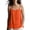 Orange, variant on Bosfbaoi Women's Double Layer Cami Tank Tops with Square Buckle Straps Flowy Casual Blouses, Sizes S-5XL