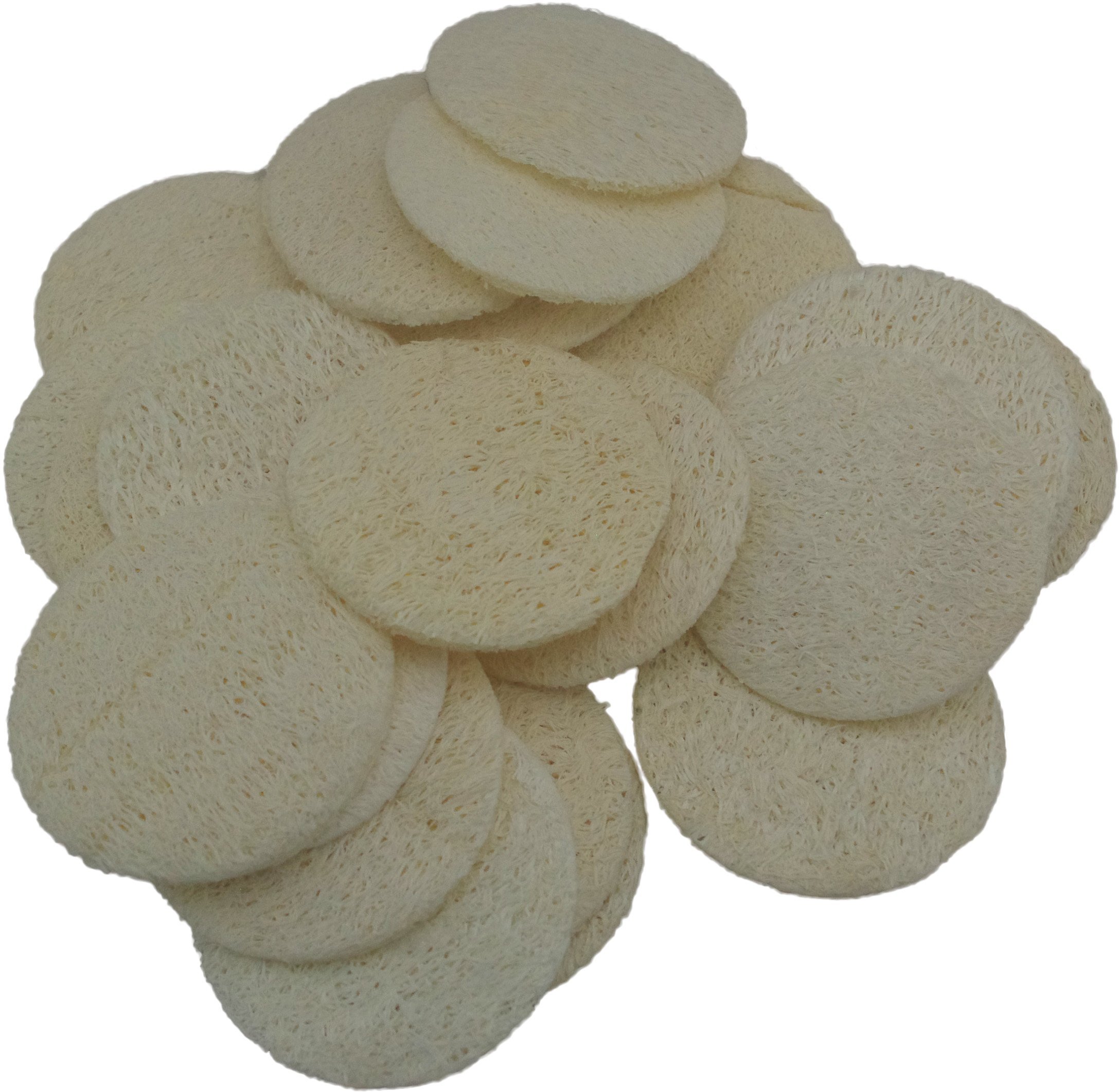 18 pcs/set Natural Exfoliating Face Pad Loofah Sponge Facial Brush