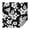 Pioneer Flower Floral-1, variant on Pioneer Flower Floral Print Pattern Square Tablecloth,Waterproof Square Table Cover,Wipeable Spillproof Washable Table Cover for Home Kitchen Party Decor 42"X42"(107x107cm)
