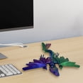 thumbnail image 4 of Xihbxyly Adorno de Dragón Alado, Exquisito Diseño Impreso En 3D, Alas Ajustables para Poses Dinámicas, Alivio Del Estrés y Relajación, Decoración Única para El Hogar y La Oficina, Regalo Educativo, 1, 4 of 4