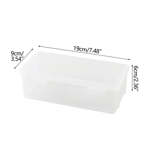Caja de Lápiz de Plástico, Organizador de Almacenamiento de Papelería Translúcida Apilable de Capacidad Extra Grande para Plumas de Gel, Marcadores de Borradores, Organizadores de Oficina para Escrito