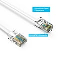 thumbnail image 2 of FireFold Cat5e Ethernet Patch Cable White 0.5ft with Gold Plated RJ45 Connectors – 350 MHz High Performance Patch Cord – 4 UTP 24 AWG Stranded Copper Pure Conductors with PVC Jacket, 2 of 3