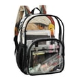 thumbnail image 4 of Iauyy Clear Backpack Heavy Duty PVC Transparent Backpack for College Workplace, Vivid Bird Pattern, 4 of 8