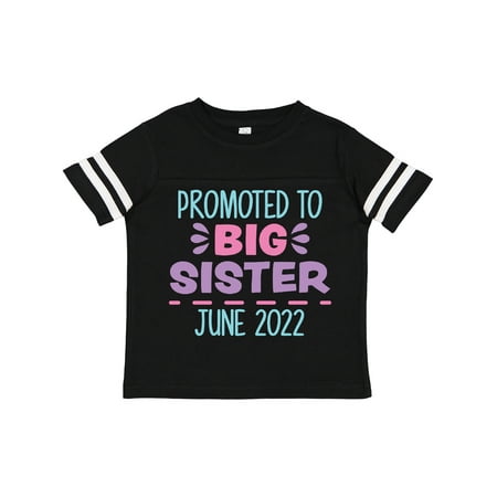 

Inktastic Promoted to Big Sister June 2022 Gift Toddler Toddler Girl T-Shirt