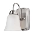 thumbnail image 5 of 8w LED Vanity Fixture 3000K Brushed Nickel w/ Alabaster Glass, 5 of 7